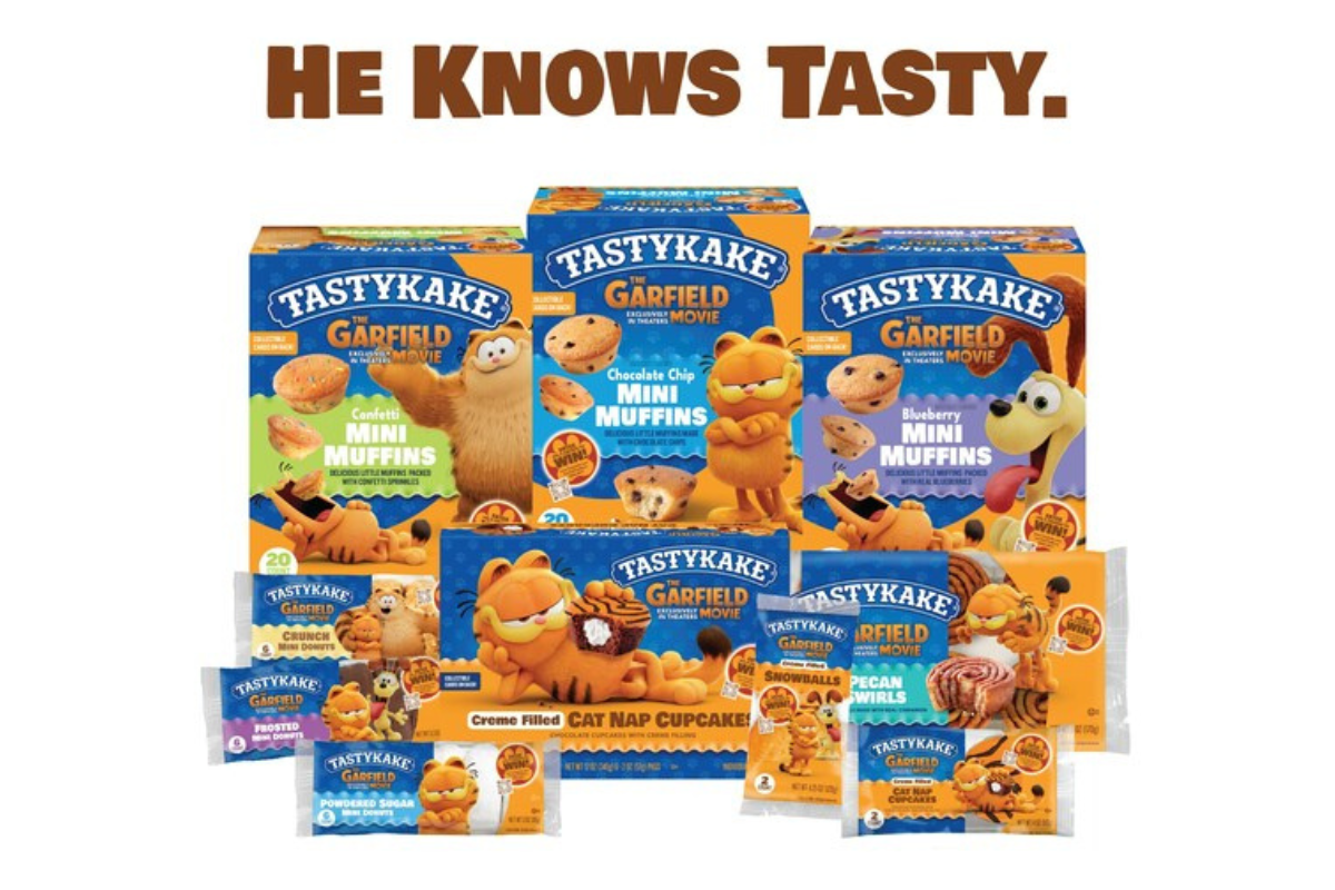 TastyKake® Unveils Limited-Edition Products & Packaing Inspired by The Garfield Movie